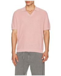 Theory - Brenan Pacific Linen Polo - Lyst