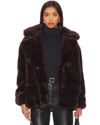 Blank NYC - Faux Fur Coat - Lyst