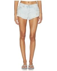 One Teaspoon - Bandits Low Waist Denim Shorts - Lyst