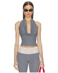 Frankie's Bikinis - Jay Cotton Jersey Halter Top - Lyst