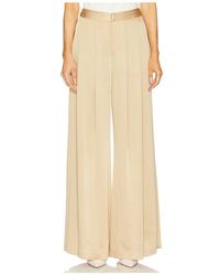 L'Agence - Aubrie Mid Rise Wide Leg Pant - Lyst