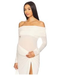 BUMPSUIT - Off The Shoulder Mesh Top - Lyst