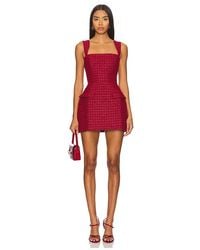 Amanda Uprichard - Tweed Skort Romper Playsuit - Lyst