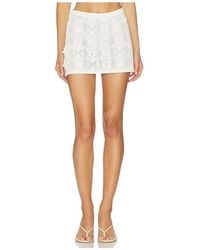 Stone Cold Fox - X Revolve Adari Pointelle Mini Skirt - Lyst