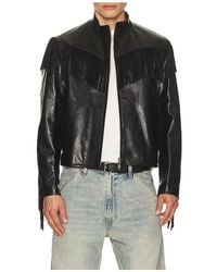 Austin Post - Leather Fringed Western Cafe Racer - Lyst