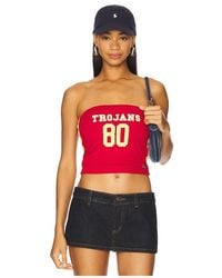 Hype and Vice - University Of Southern California Jersey Tube Top - Lyst