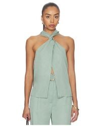 Matthew Bruch - Twist Halter Top - Lyst
