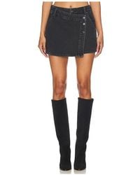 Free People - X We The Free Wynne Denim Skirt - Lyst