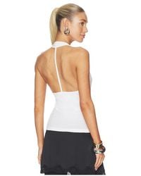Helmut Lang - Halter Strap Tank Top En Color Blanco Talla (También En S, M, Xl) - Lyst