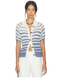 Closed - Short Sleeve Polo Cardigan - Lyst