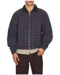 Pas Une Marque - Plaid Bomber Jacket - Lyst