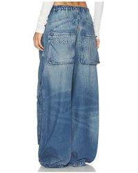 Alexander Wang - Oversized Cargo Wide Leg En Color Azul Talla (También En Xs, S) - Lyst