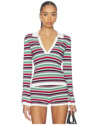 Seven Wonders - Xyla Collared Long Sleeve Knit Top - Lyst