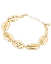 Ettika - Seven Seas Shell 18K Pated Shell Bracelet - Lyst
