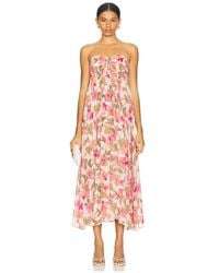 MISA Los Angles - Vestido Emine En Color Rosado Talla En - Lyst