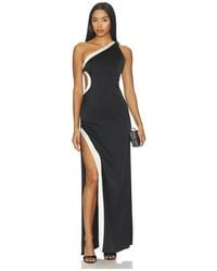 Alice + Olivia - Gwendolyn Asymmetrical Cutout Midi Dress With Hardware Detail - Lyst