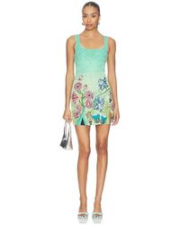 aurora misty green twilight blossom embellished midi dress Wandering Knot Front Maxi Dress Black / S