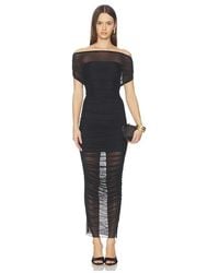 SER.O.YA - Vestido De Malla A Media Pierna Noel En Color Negro Talla (También En M, S, Xl, Xs, Xxs) - Lyst