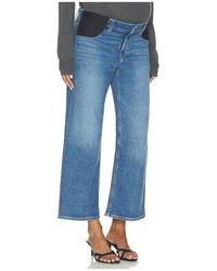 PAIGE - Anessa Maternity Wide Leg Jean - Lyst