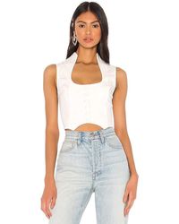 superdown - Frasier Top En Color Blanco Talla (También En Xs, Xxs) - Lyst