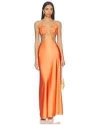 BOAMAR - Ochre Long Dress - Lyst