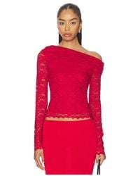 AFRM - Barry Silken Lace Top - Lyst