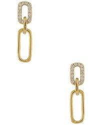 Shashi - Justice Pave Earrings - Lyst