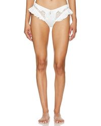 For Love & Lemons - Butterfly Lace Ruffle Cheeky Panty - Lyst