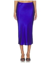 SABLYN - Miranda Scallop Trim Bias Cut Pull On Skirt - Lyst
