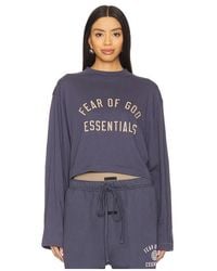 Fear Of God - Cropped Long Sleeve T-shirt - Lyst