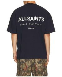 AllSaints - Underground Crew Tee - Lyst