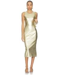 Never Fully Dressed - Vestido Dress En Color Oro Metálico Talla (También En S, Xs) - Lyst