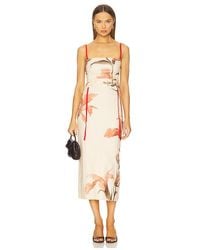 SIR. - Hana Ruched Midi Dress - Lyst
