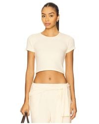 Leset - Lauren Crop Slim Fit Tee - Lyst