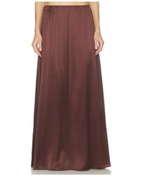 Helsa - The Silk Charmeuse Maxi Skirt - Lyst