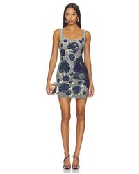 La Fuori - Midnight Rose Mini Dress - Lyst