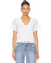 PERFECTWHITETEE - Cotton Boxy V Neck Tee - Lyst