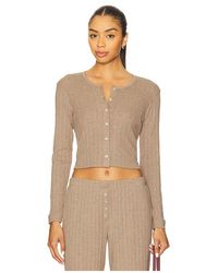 Leset - Cardigan Pointelle - Lyst