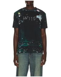we11done - Trompe-'Oeil Pierced T-Shirt - Lyst