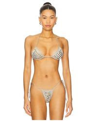 Jaded London - Multi Stud Bikini Top - Lyst