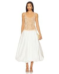 PATBO - Vestido Midi En Color Blanco Talla En - Lyst