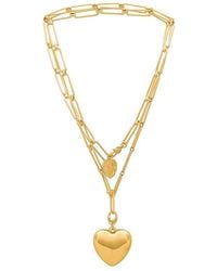 Jenny Bird - X Revolve Puffy Heart Chain Necklace - Lyst