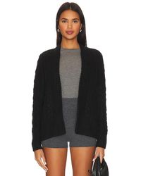 Autumn Cashmere - Laced Cable Open Cardigan - Lyst