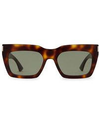 Saint Laurent - Gafas De Sol En Color Marrón Talla En - Lyst