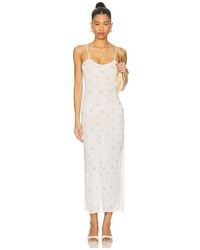 Milkwhite - Lingerie Long Mesh Dress - Lyst