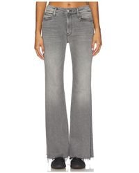 Mother - The Doozy Sneak Fray Jeans - Lyst