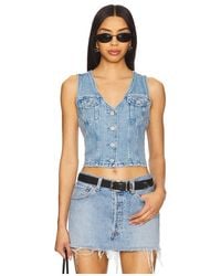 Levi's - Corsé De Mezclilla Bella En Color Azul Talla (También En M, S, Xl) - Lyst
