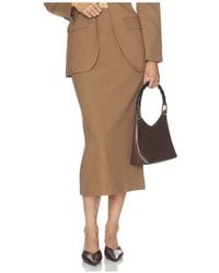 Helsa - Wool Blend Pencil Skirt - Lyst