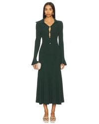 Self-Portrait - Keyhole Knit Midi Dress - Lyst
