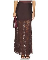 Generation Love - Perrine Lace Satin Skirt - Lyst